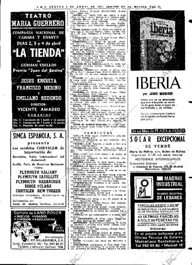 ABC MADRID 01-04-1971 página 73