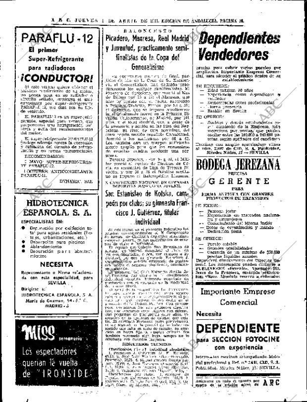 ABC SEVILLA 01-04-1971 página 44