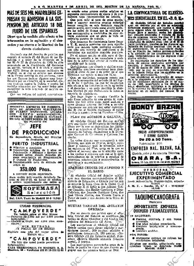 ABC MADRID 06-04-1971 página 21