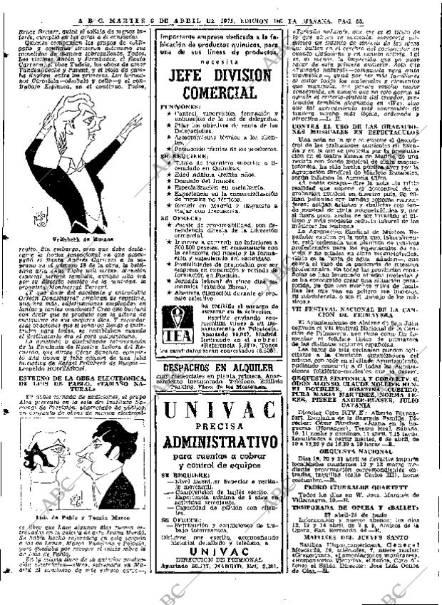 ABC MADRID 06-04-1971 página 66