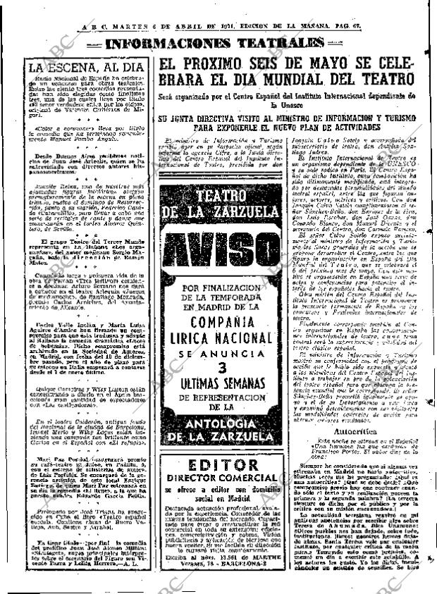 ABC MADRID 06-04-1971 página 67