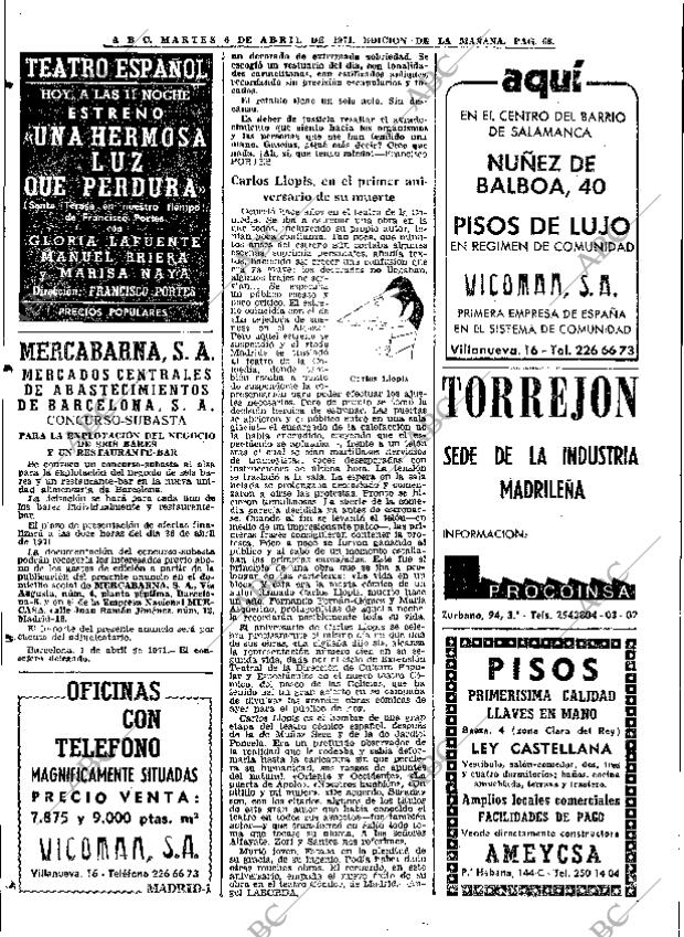 ABC MADRID 06-04-1971 página 68