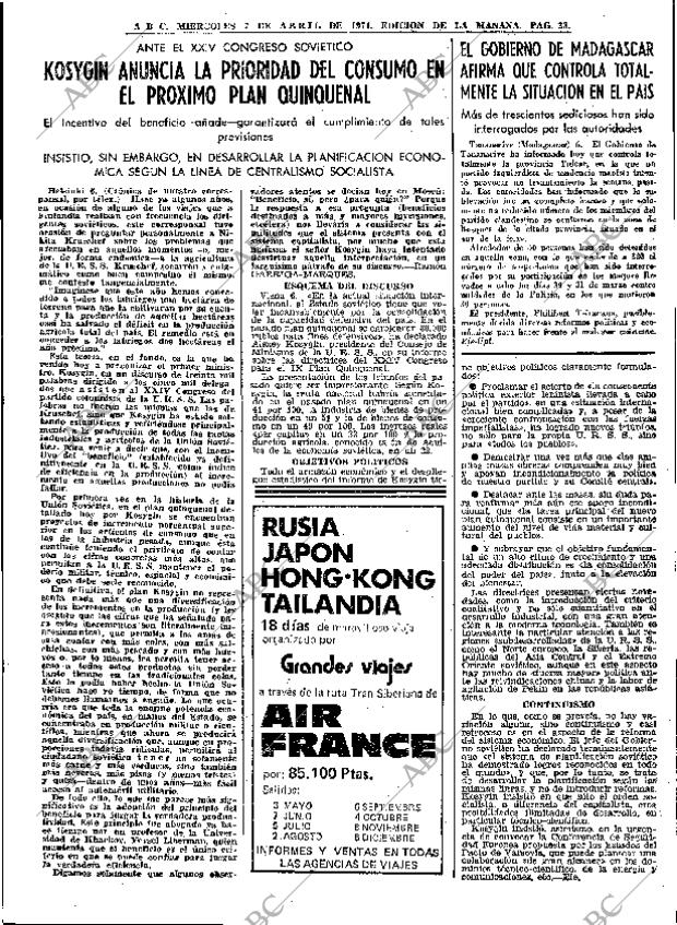ABC MADRID 07-04-1971 página 23