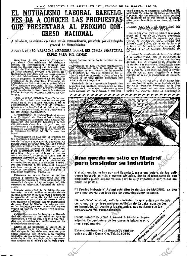 ABC MADRID 07-04-1971 página 35