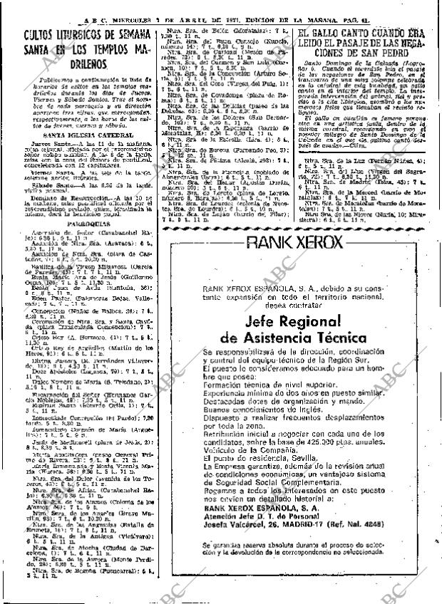 ABC MADRID 07-04-1971 página 41