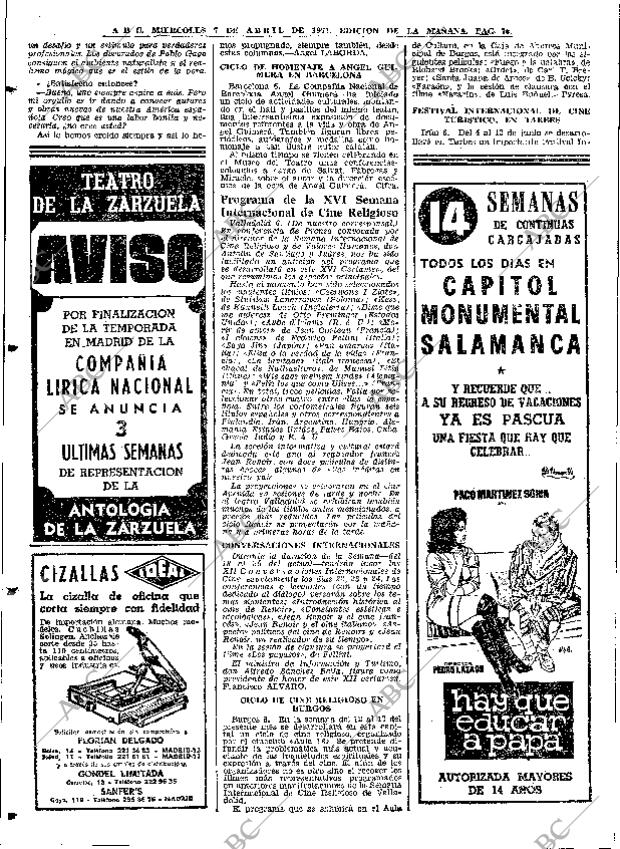 ABC MADRID 07-04-1971 página 70