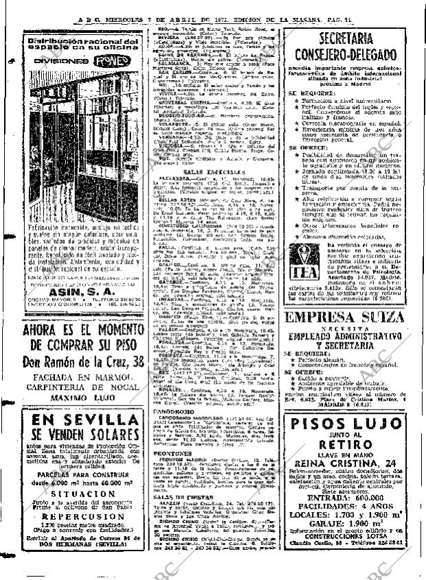 ABC MADRID 07-04-1971 página 74