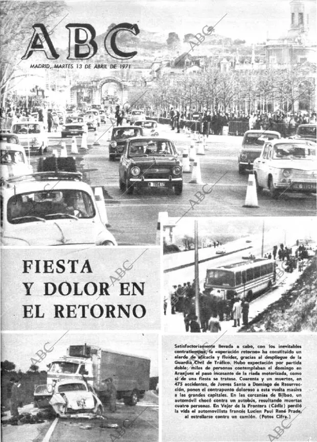 ABC MADRID 13-04-1971 página 1