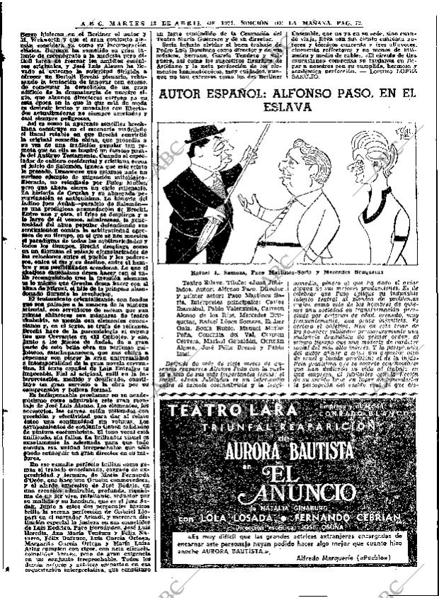 ABC MADRID 13-04-1971 página 72
