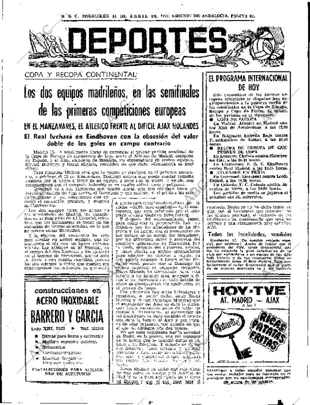 ABC SEVILLA 14-04-1971 página 63