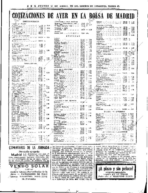 ABC SEVILLA 15-04-1971 página 47