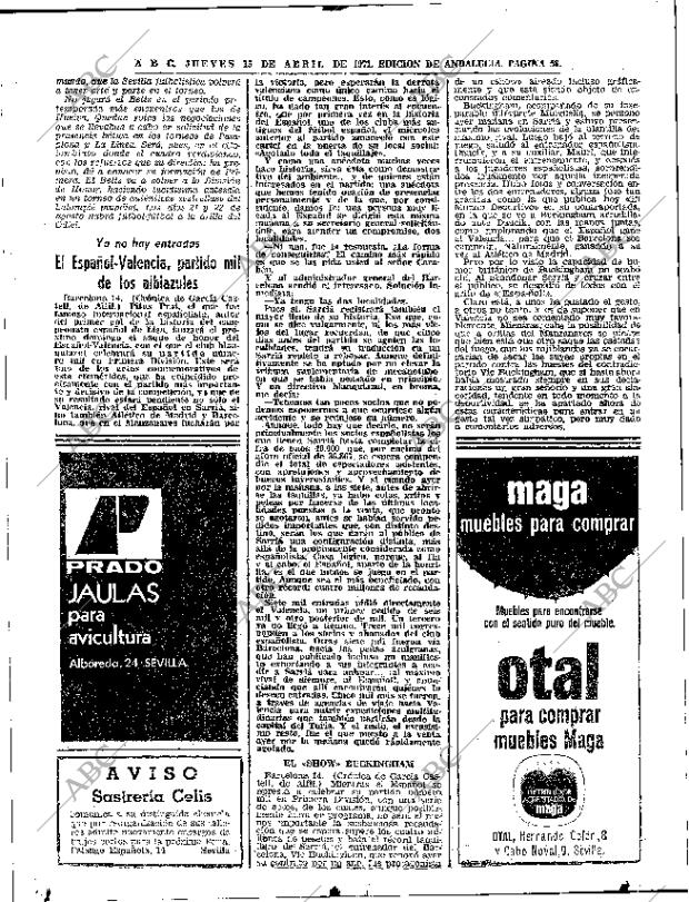 ABC SEVILLA 15-04-1971 página 58