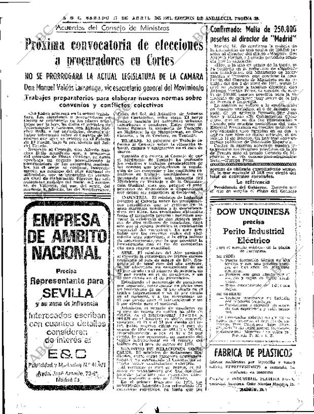 ABC SEVILLA 17-04-1971 página 33