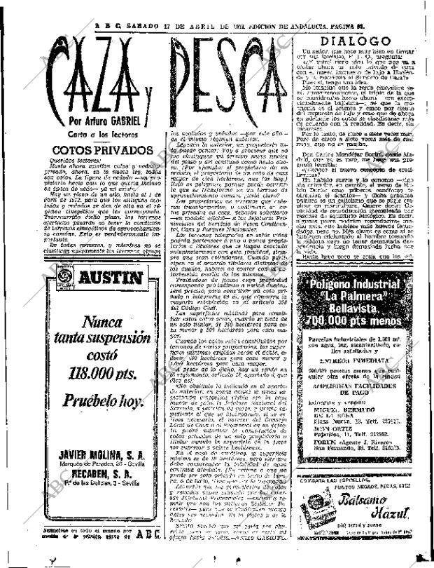 ABC SEVILLA 17-04-1971 página 93