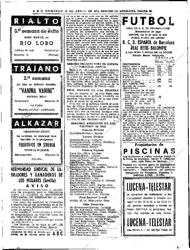 ABC SEVILLA 18-04-1971 página 58