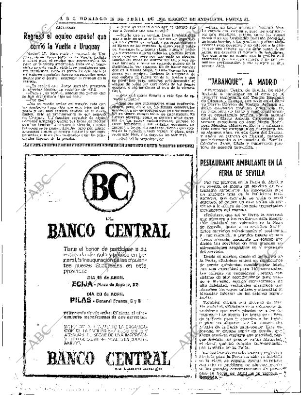 ABC SEVILLA 18-04-1971 página 61