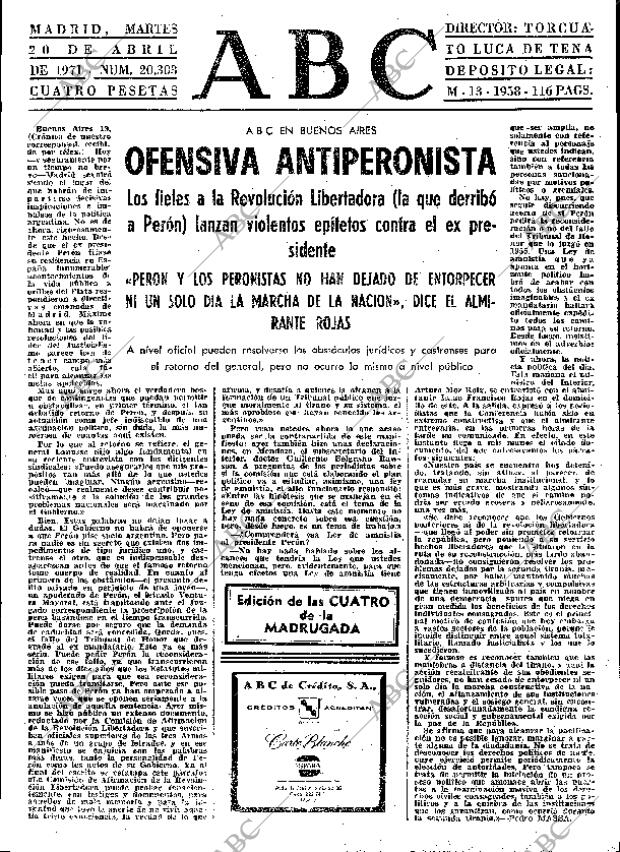 ABC MADRID 20-04-1971 página 15