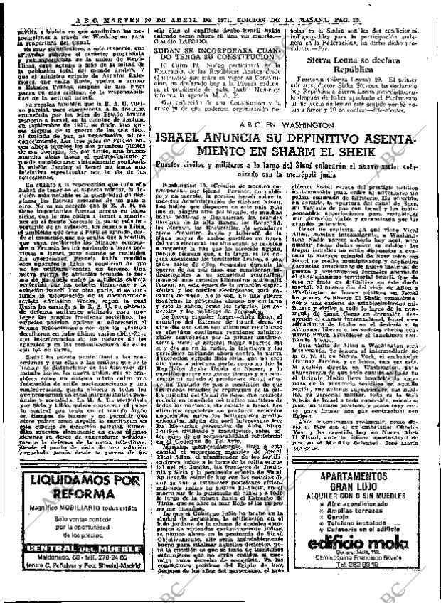 ABC MADRID 20-04-1971 página 20