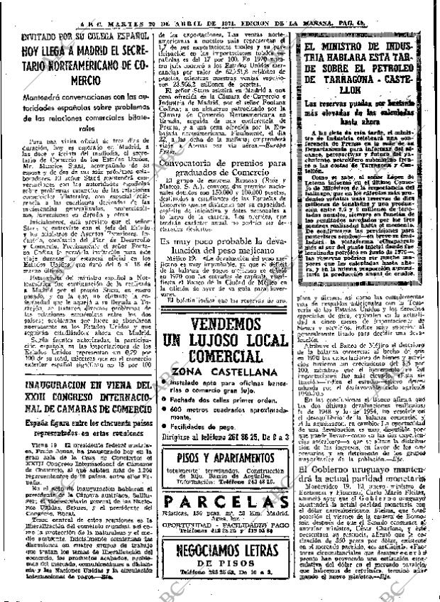 ABC MADRID 20-04-1971 página 49