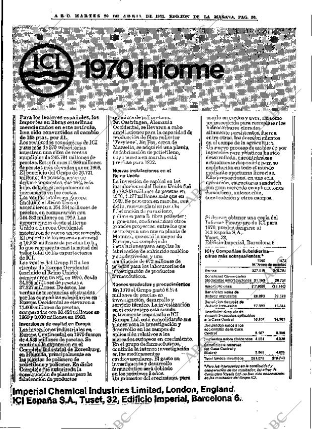 ABC MADRID 20-04-1971 página 50