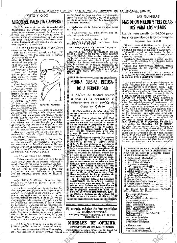 ABC MADRID 20-04-1971 página 59