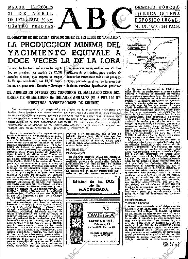 ABC MADRID 21-04-1971 página 25