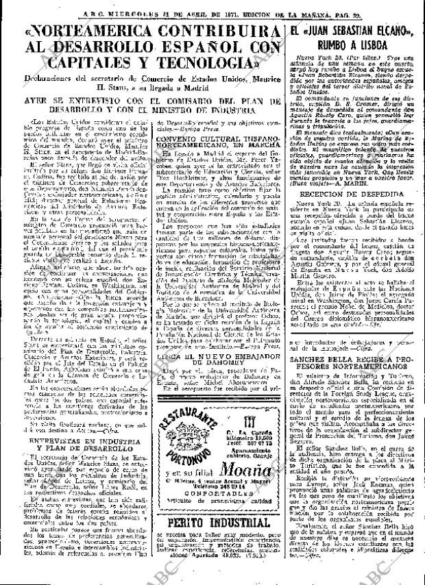 ABC MADRID 21-04-1971 página 29