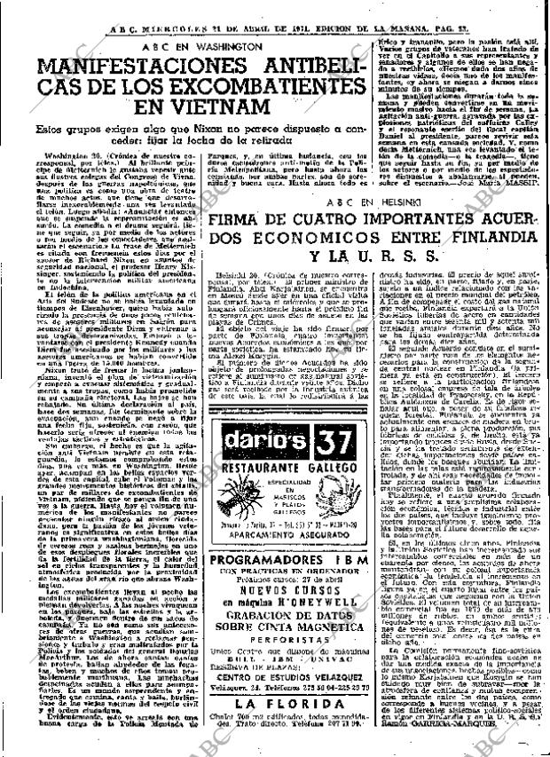 ABC MADRID 21-04-1971 página 33