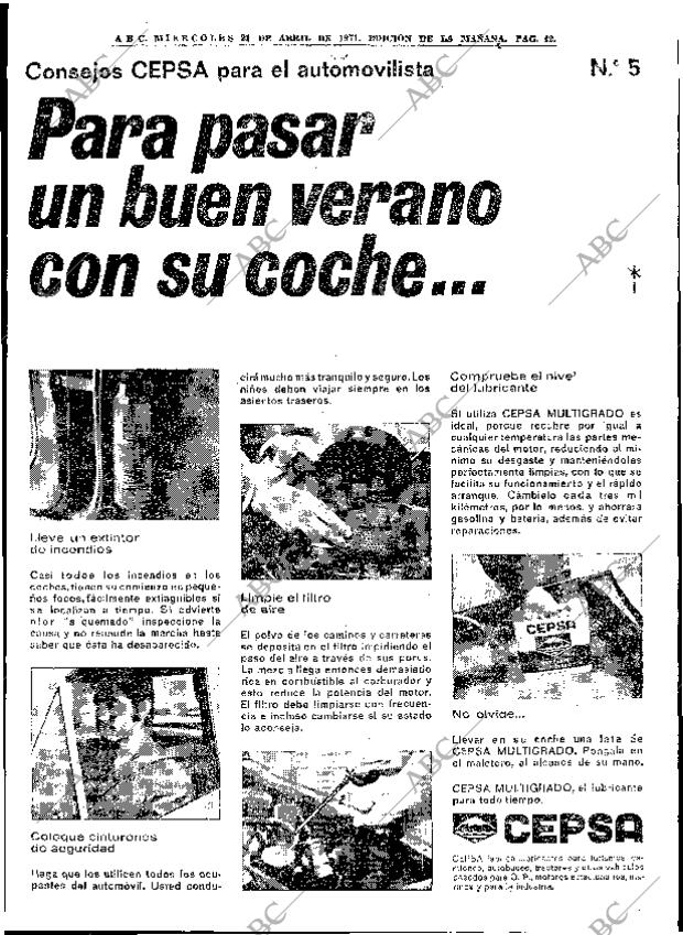 ABC MADRID 21-04-1971 página 42