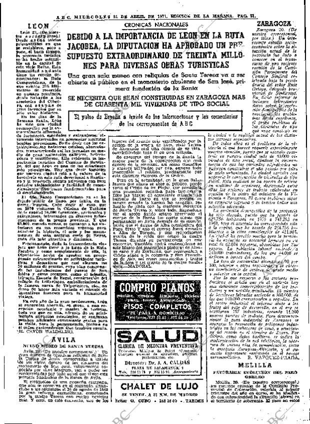 ABC MADRID 21-04-1971 página 51