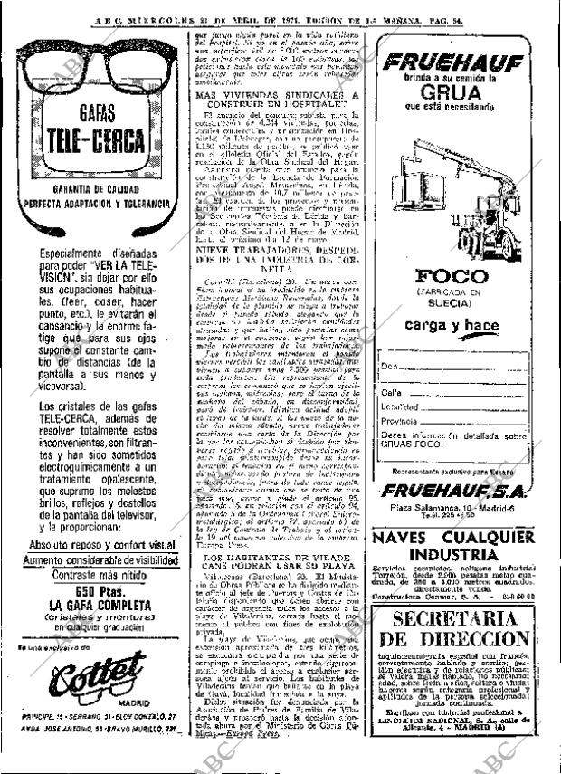 ABC MADRID 21-04-1971 página 54