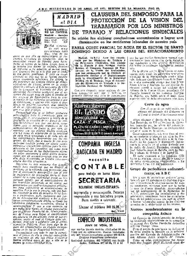 ABC MADRID 21-04-1971 página 55