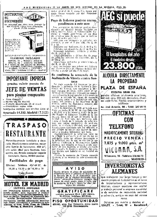 ABC MADRID 21-04-1971 página 56