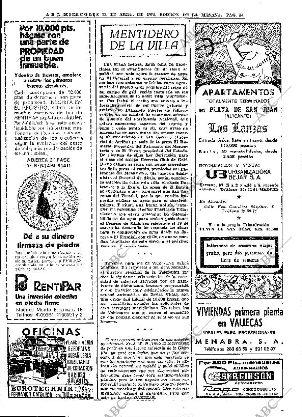 ABC MADRID 21-04-1971 página 58