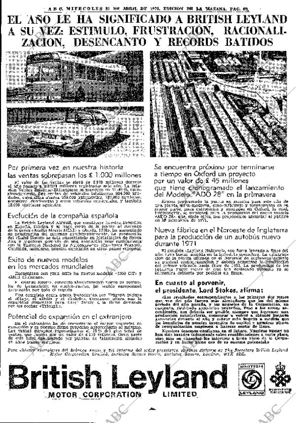 ABC MADRID 21-04-1971 página 62