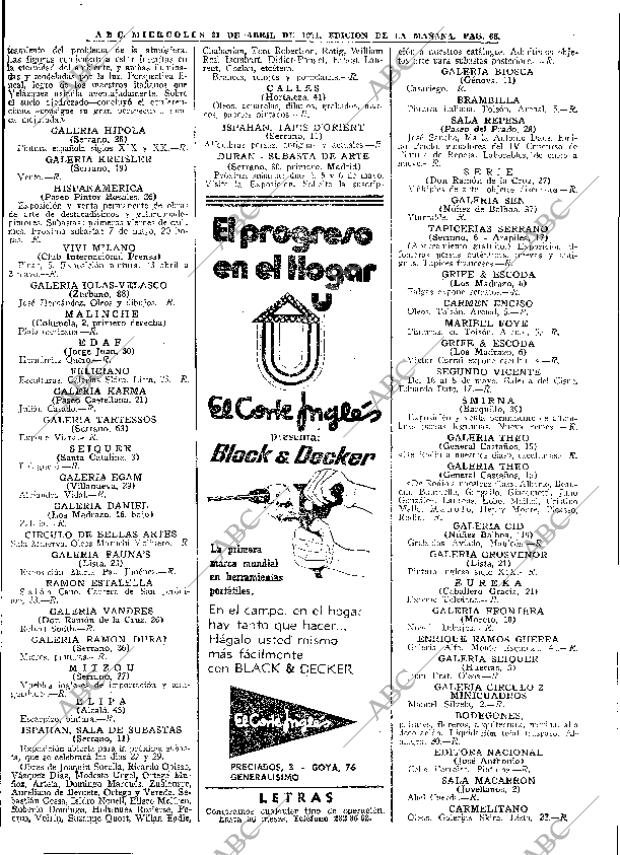 ABC MADRID 21-04-1971 página 66