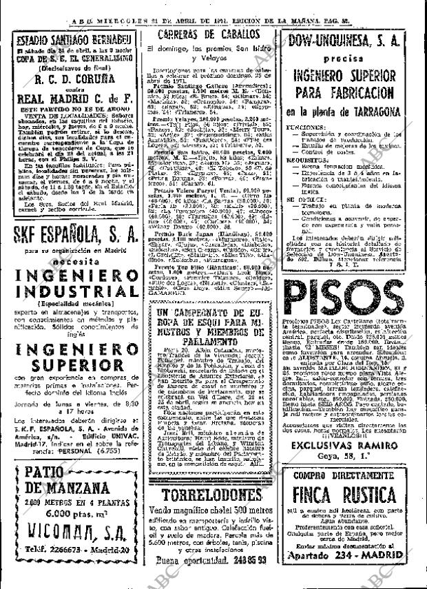 ABC MADRID 21-04-1971 página 82