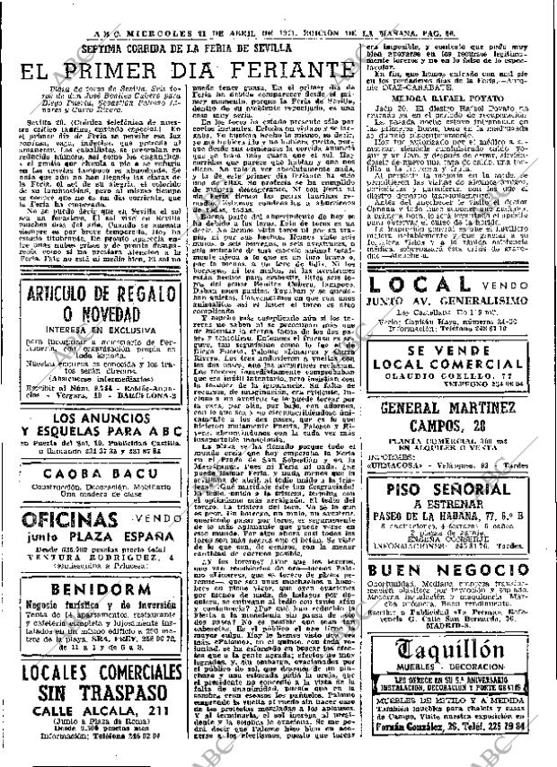 ABC MADRID 21-04-1971 página 86