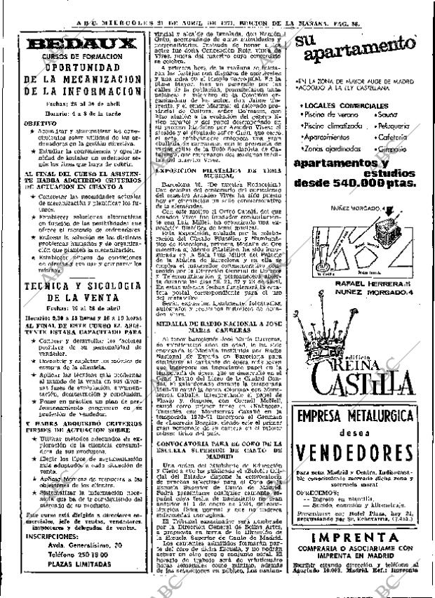 ABC MADRID 21-04-1971 página 88