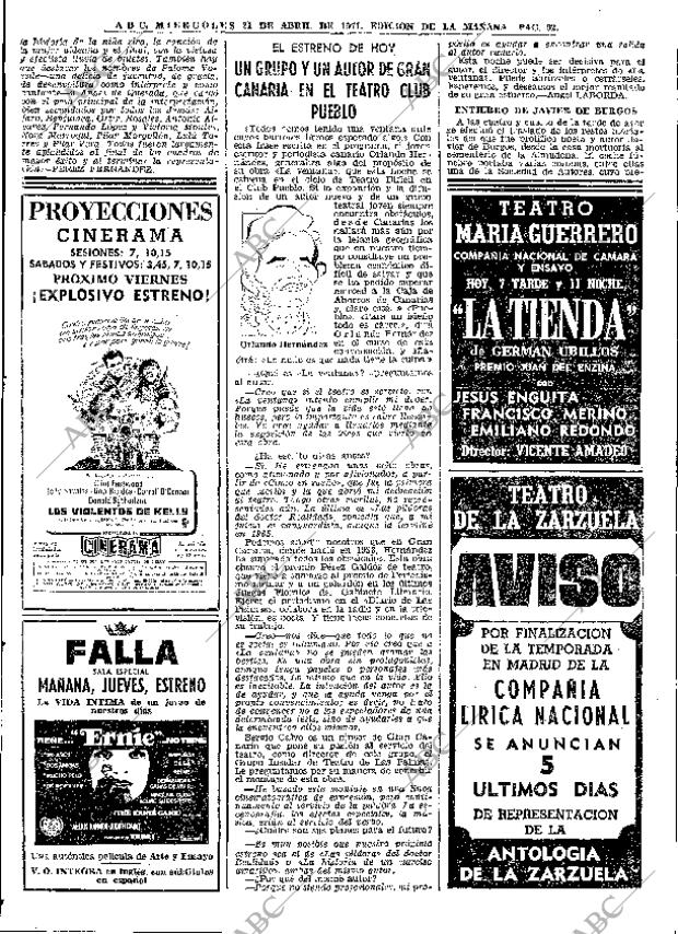 ABC MADRID 21-04-1971 página 92