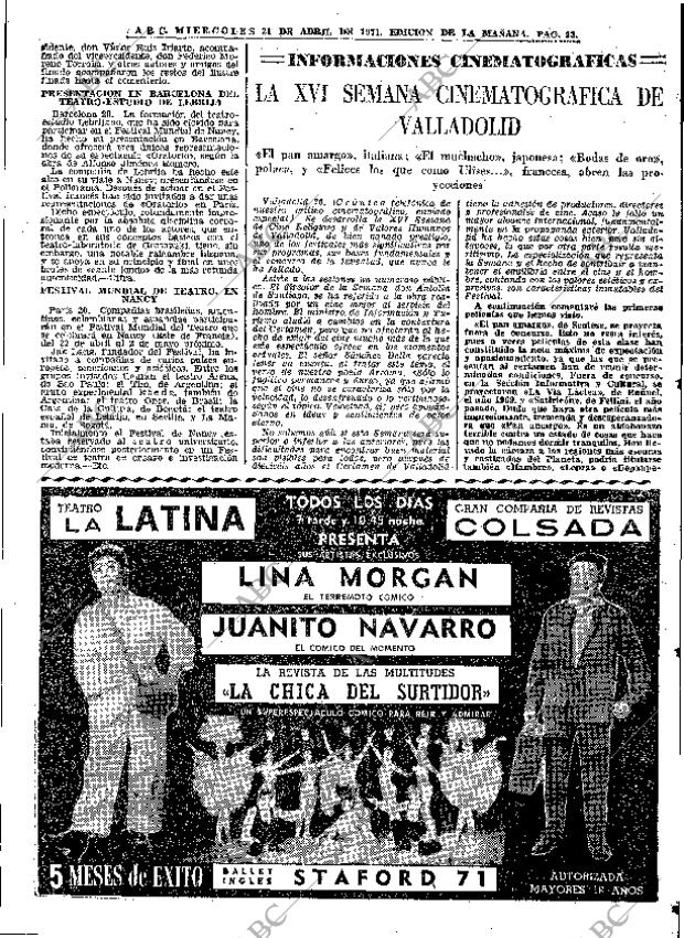 ABC MADRID 21-04-1971 página 93