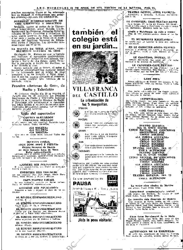 ABC MADRID 21-04-1971 página 95