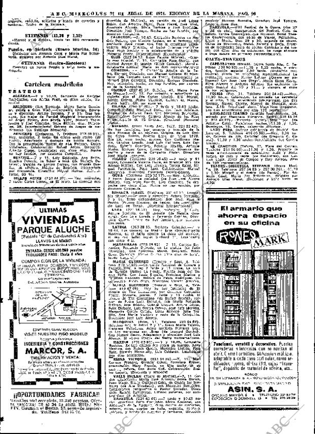 ABC MADRID 21-04-1971 página 96