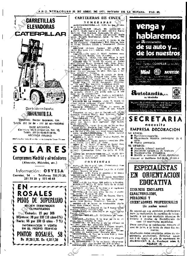 ABC MADRID 21-04-1971 página 97