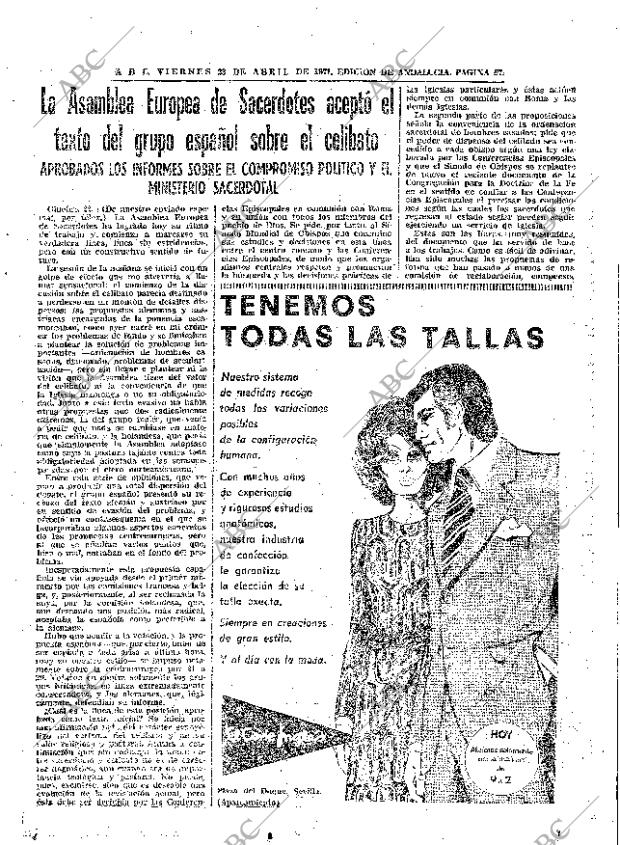 ABC SEVILLA 23-04-1971 página 57