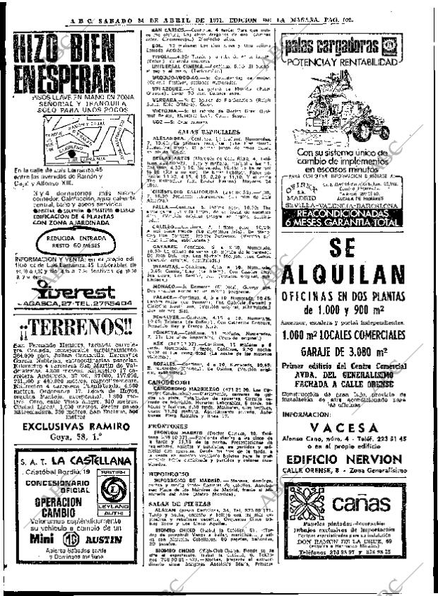 ABC MADRID 24-04-1971 página 102