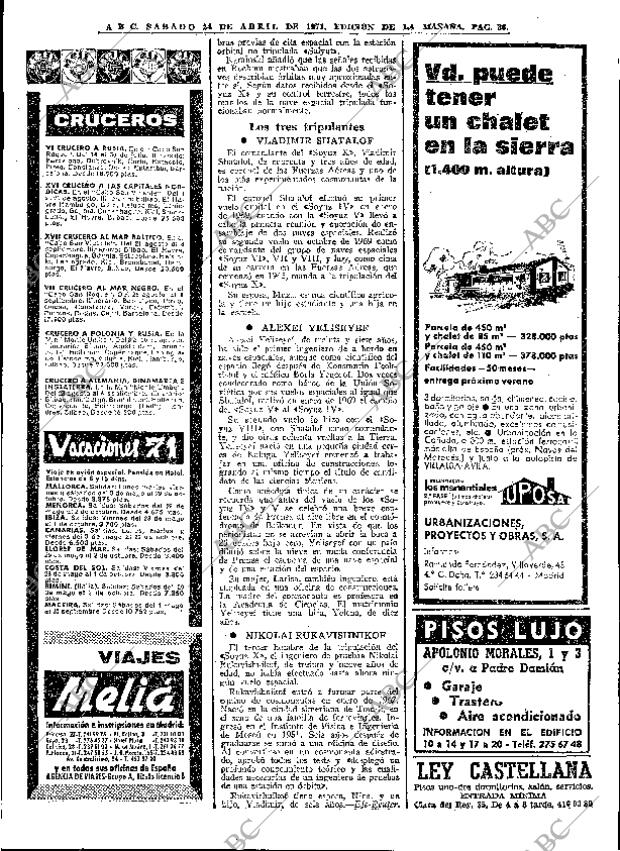 ABC MADRID 24-04-1971 página 36