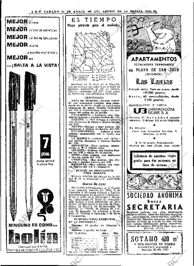 ABC MADRID 24-04-1971 página 50