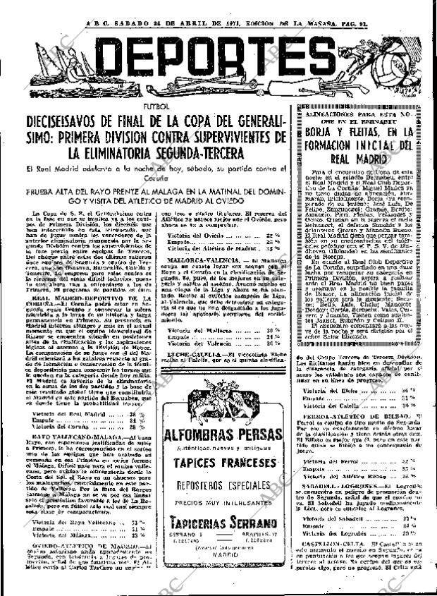 ABC MADRID 24-04-1971 página 81