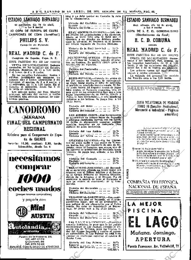 ABC MADRID 24-04-1971 página 82